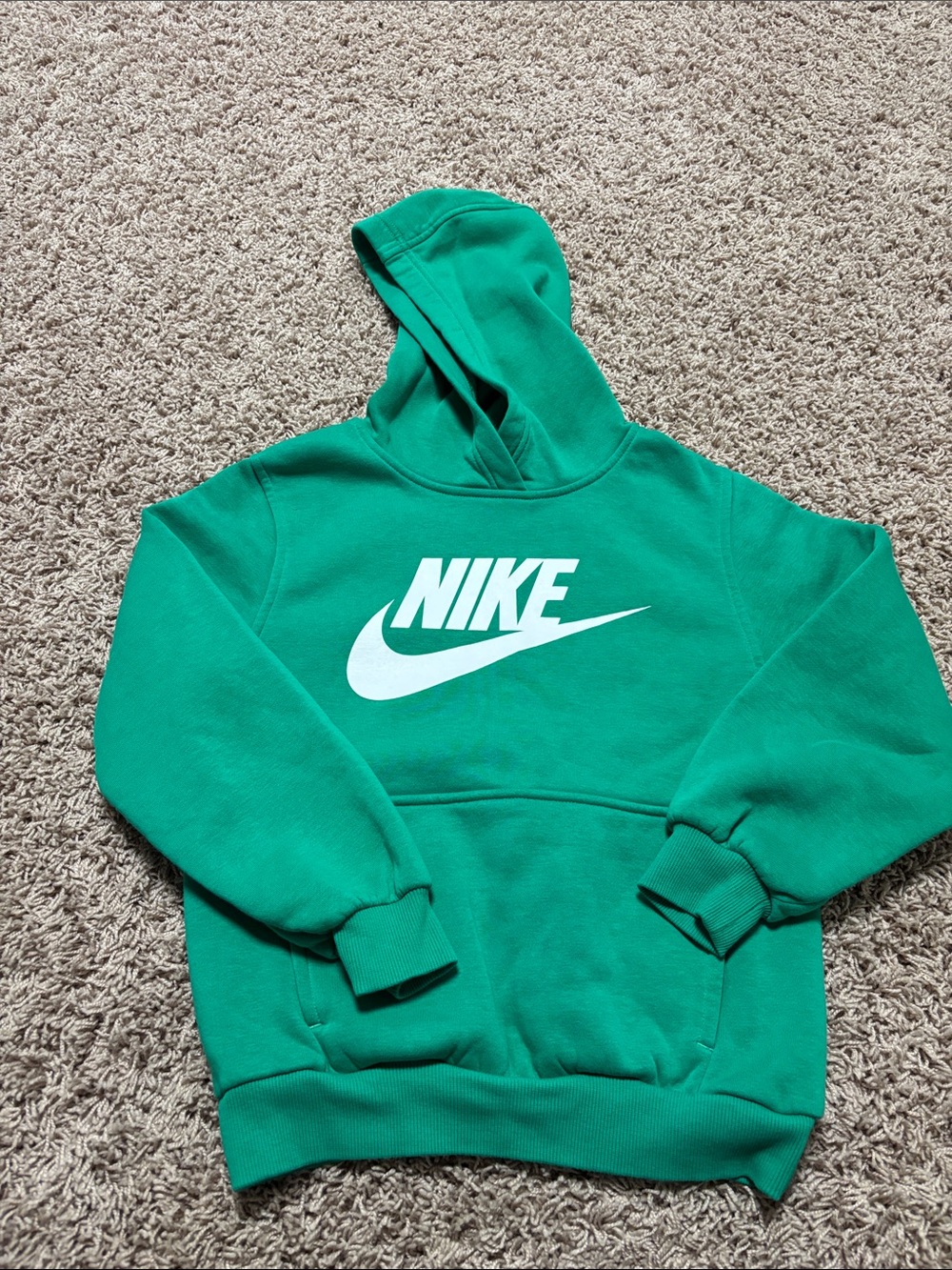 Boy’s Nike Green Logo Hoodie Sweatshirt